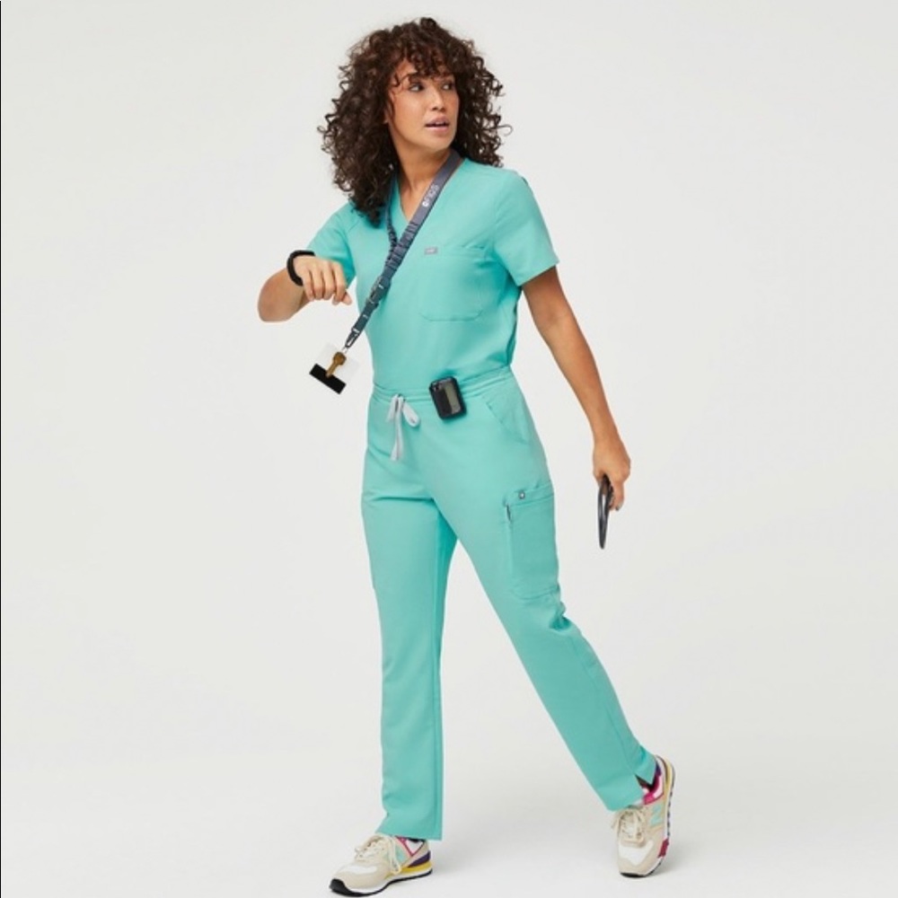NWT Figs limited edition Fresh Aqua - Medium